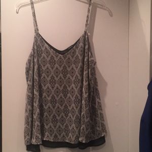 Chiffon, black and white Torrid Size 2 Cami